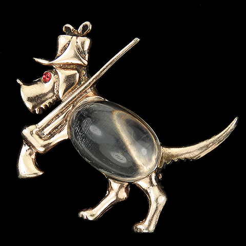Norma Sterling Jelly Belly Hunting Dog with Gun Pin